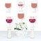 Big Dot of Happiness But First, Wine - Wine Glass Decorations DIY Wine Tasting Party Essentials - Set of 20